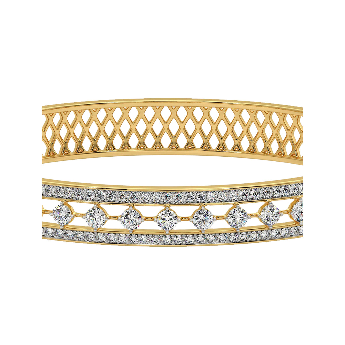 intricate trio bangle
