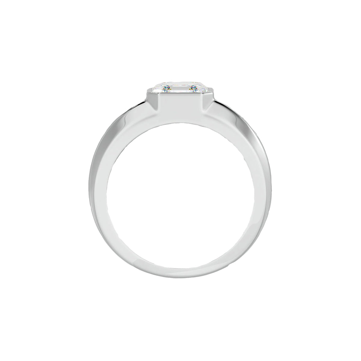 asscher solitaire ring