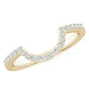 Gold Contour Wedding Ring