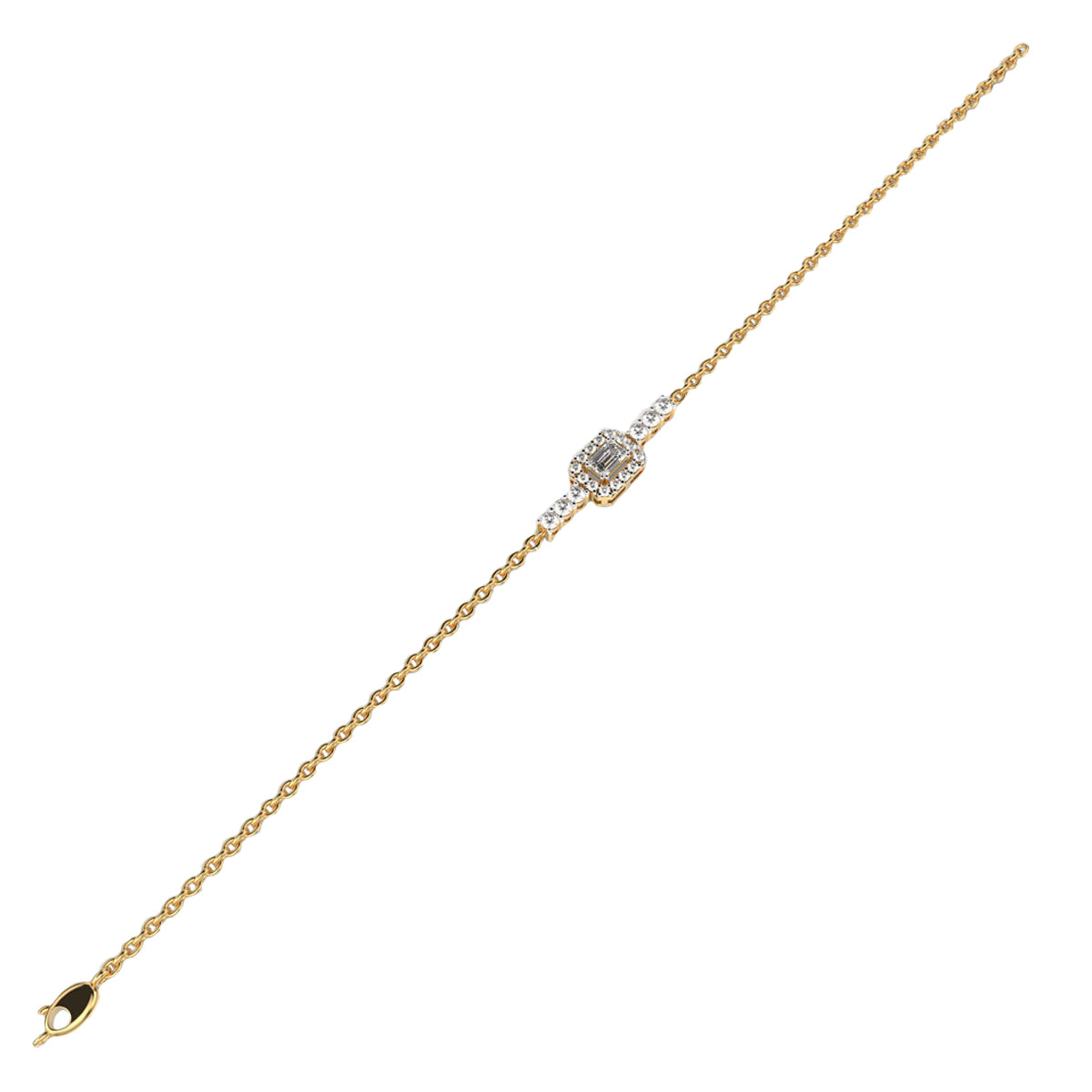 edgy emerald diamond bracelet