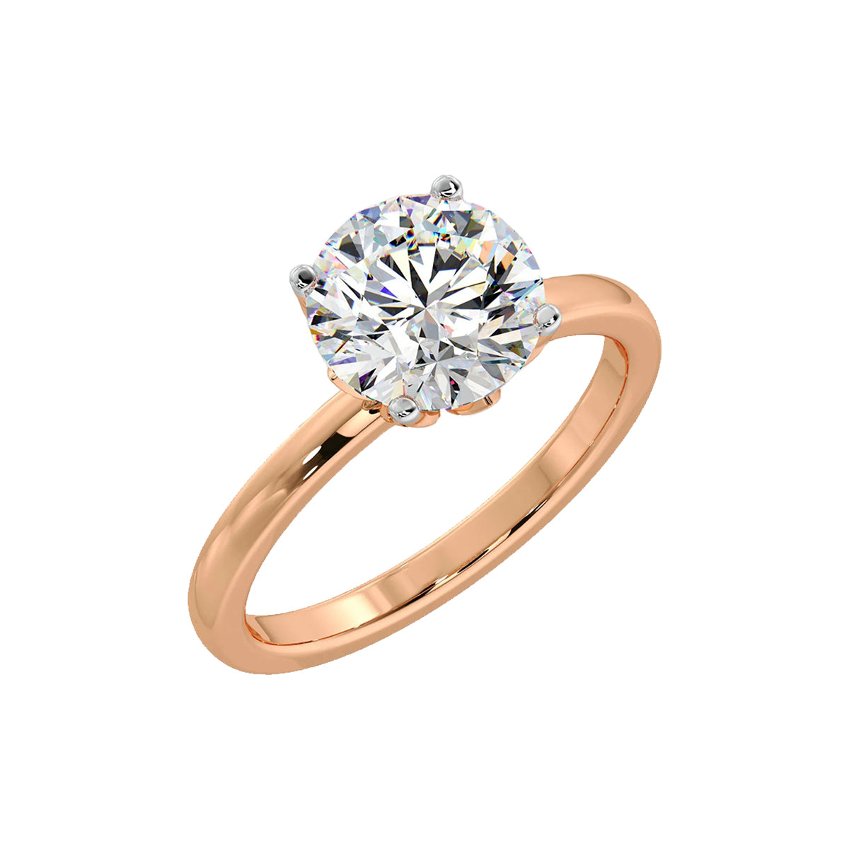 1 ct lotus petal ring