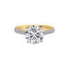 2 ct Lotus Solitaire Ring