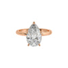 2 ct Hidden Halo Pear Ring