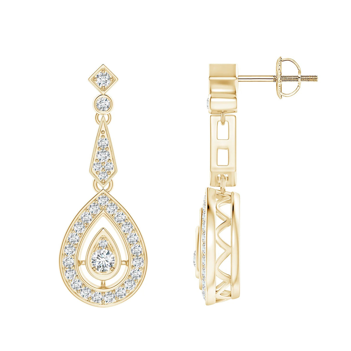 diamond drop earrings