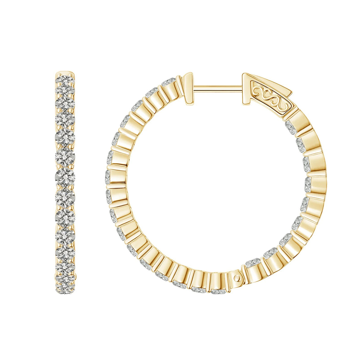timeless diamond bar earrings