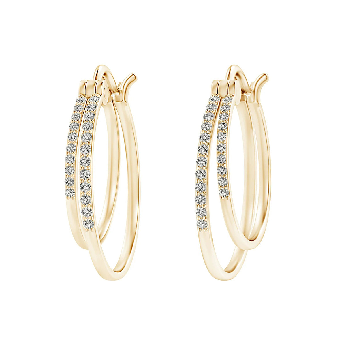 elegant gold hoop earrings