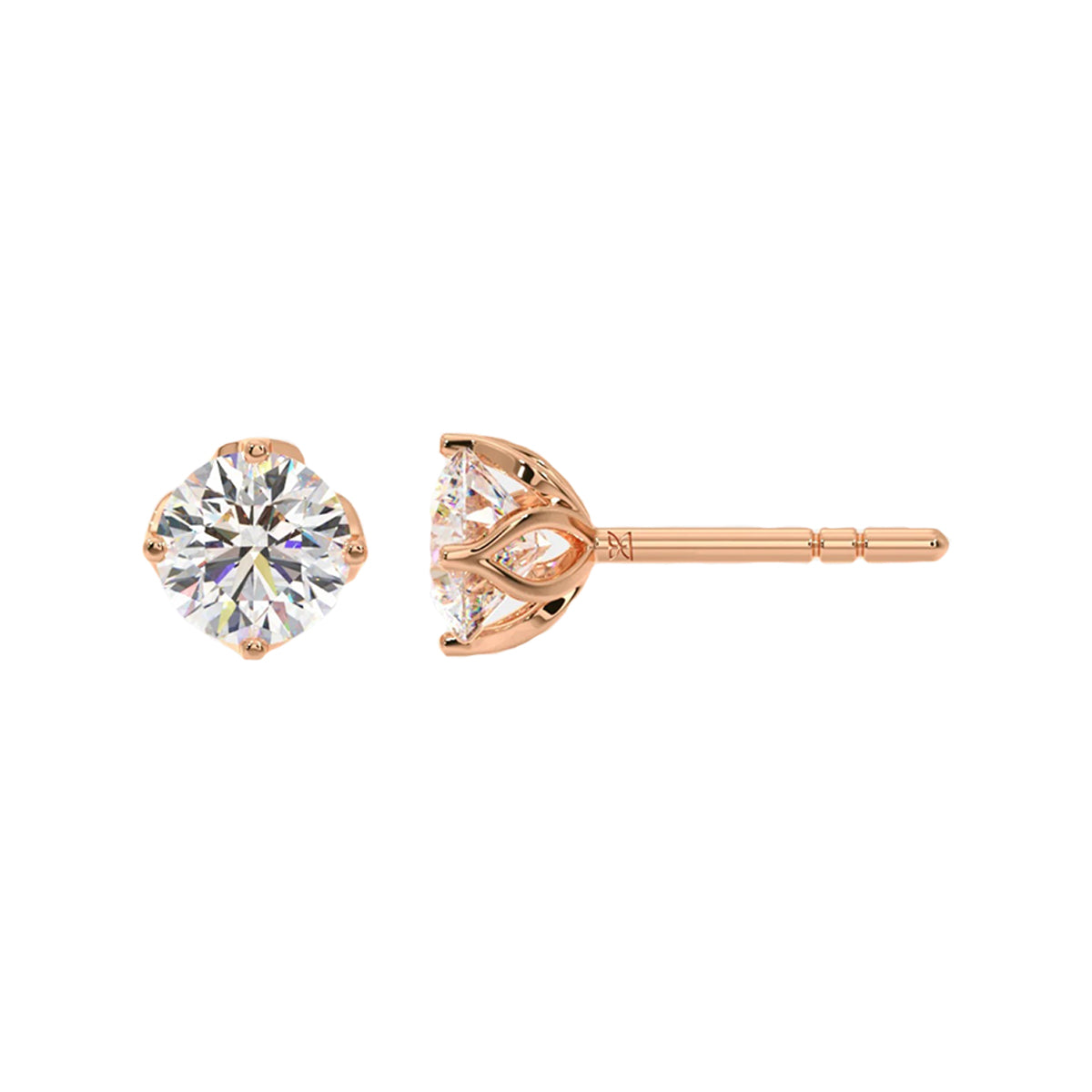 0.50 ct solitaire studs