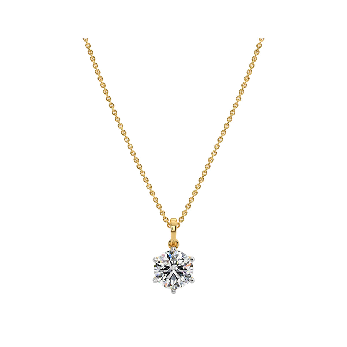 1.5 ct solitaire pendant