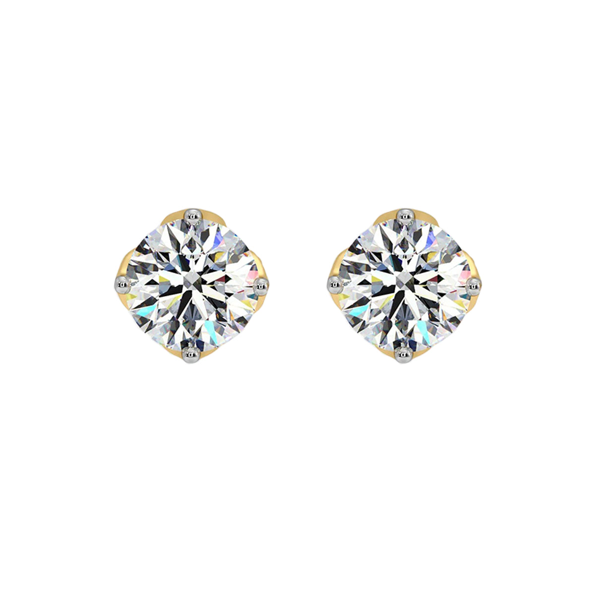 1 ct solitaire studs