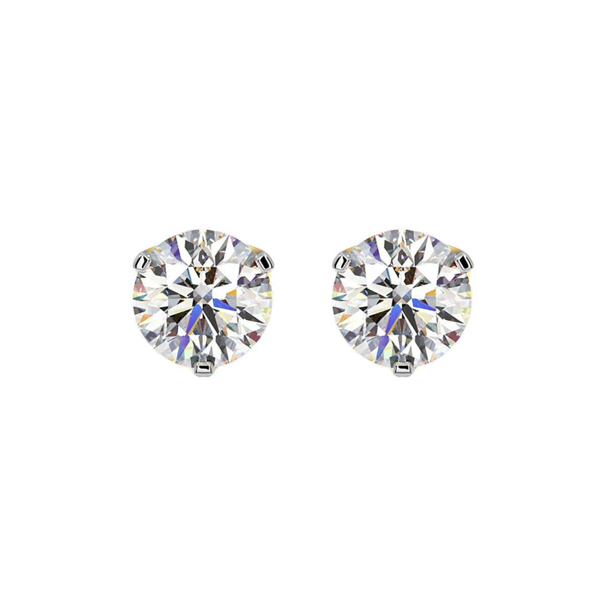 1 ct solitaire studs