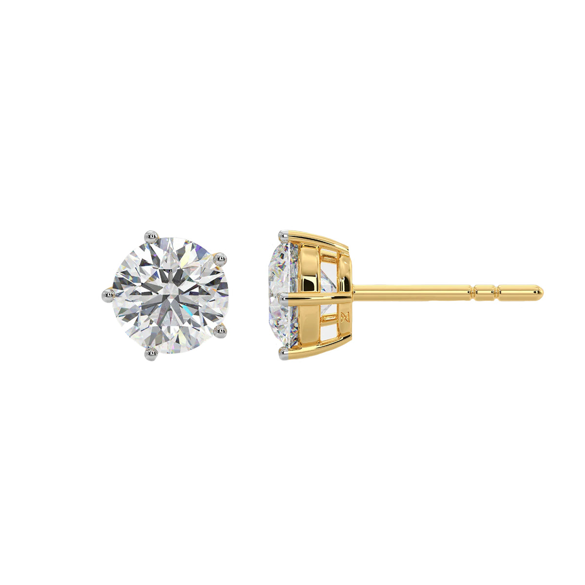 1.50 ct solitaire classic studs