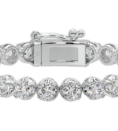 0.40 Ct Crown Tennis Bracelet