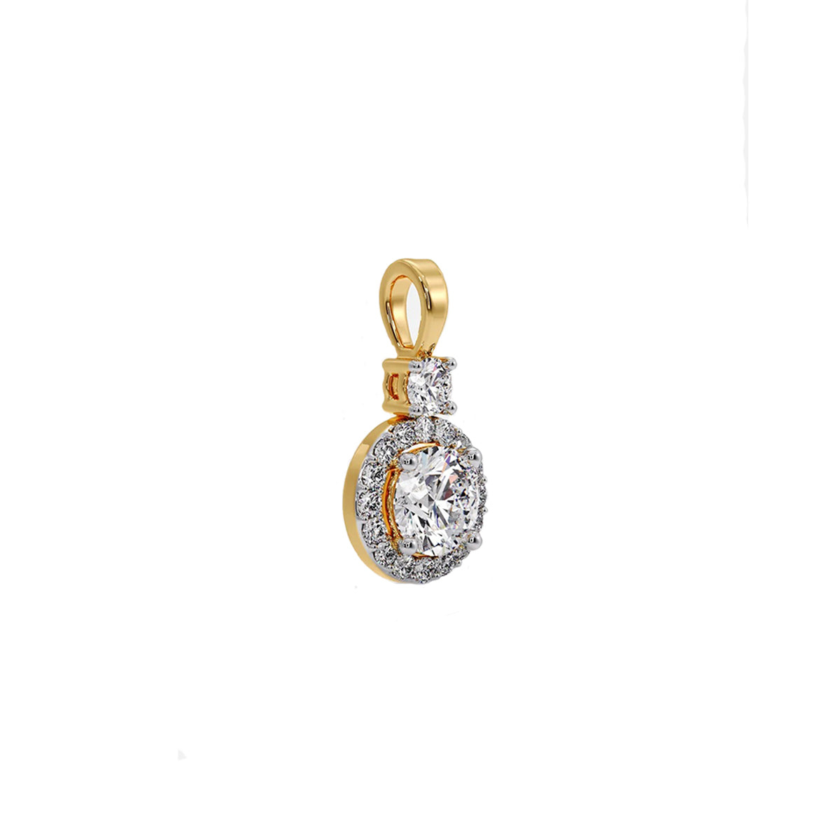 1 ct solitaire around necklace