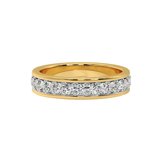 Channel Pave Band Ring