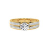 Apollo Two-Tone Solitaire Ring