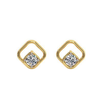 Brim Solitaire Earrings