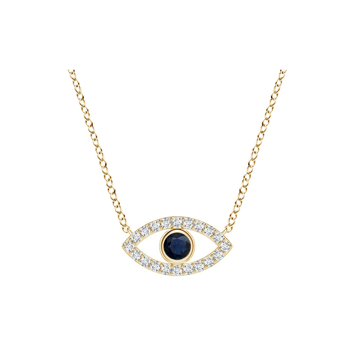 blue eye necklace