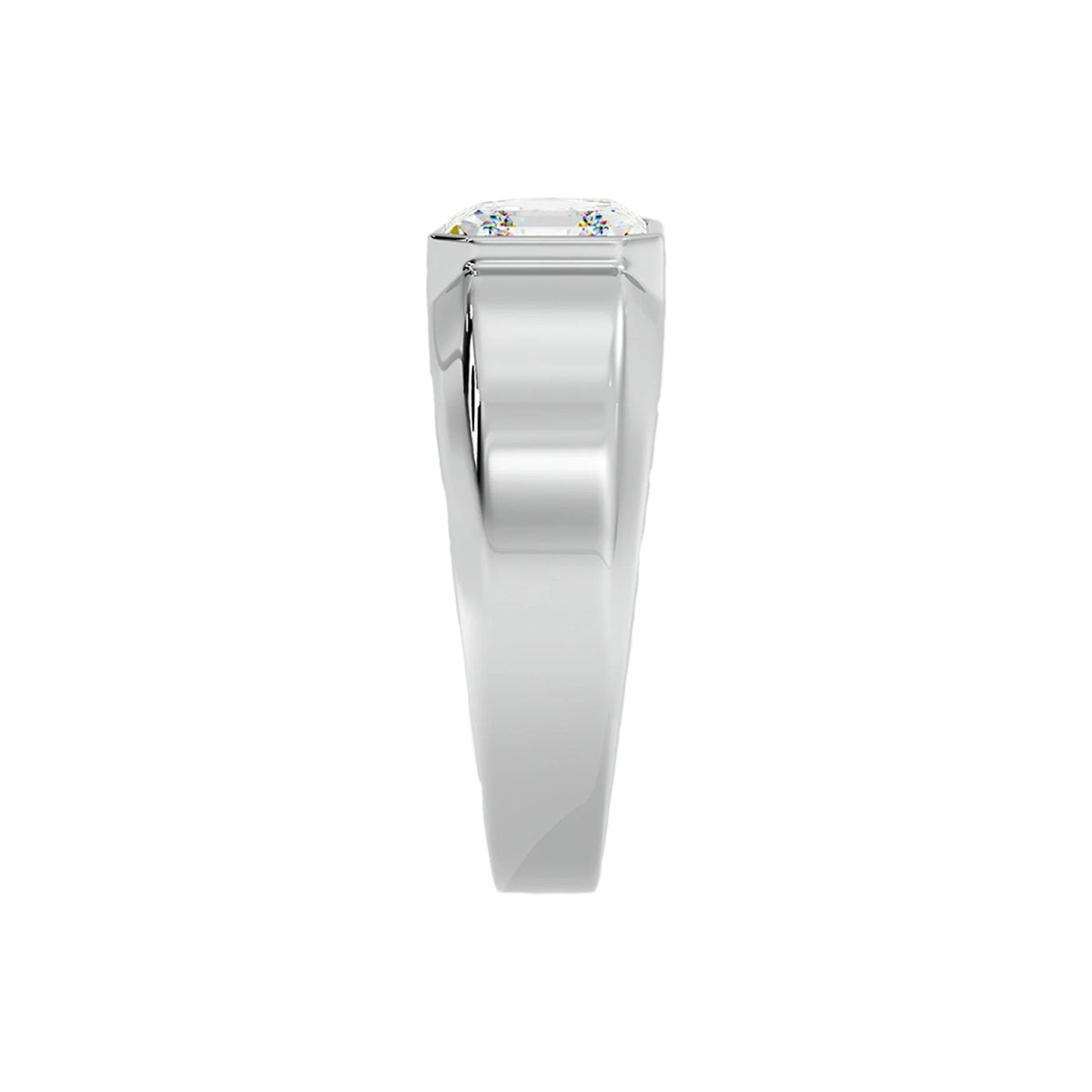 asscher solitaire ring