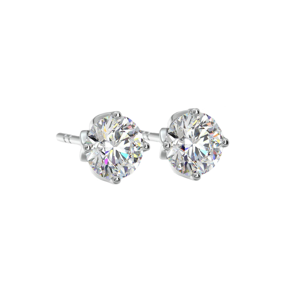 1.50 ct solitaire lotus studs