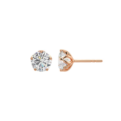 2 ct Solitaire Studs