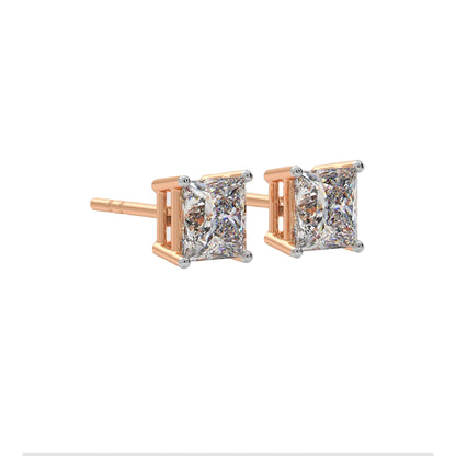 2 ct Princess Studs