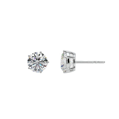 2 ct Solitaire Studs