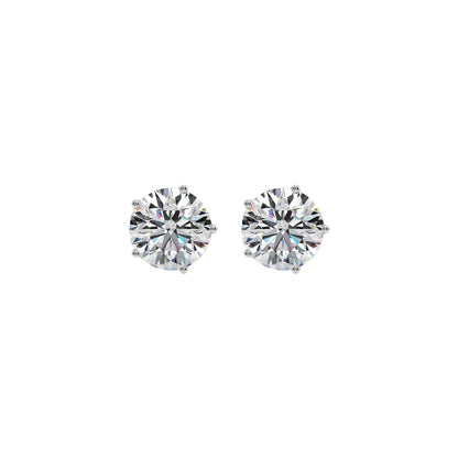 2 ct Solitaire Studs