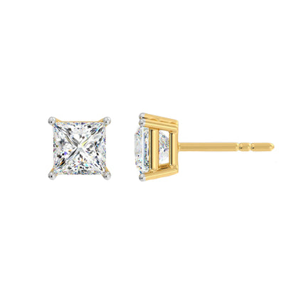 3 ct Princess Studs