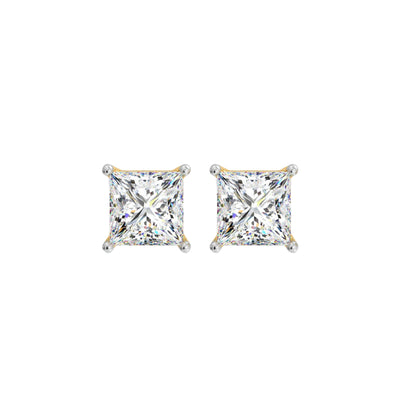 3 ct Princess Studs