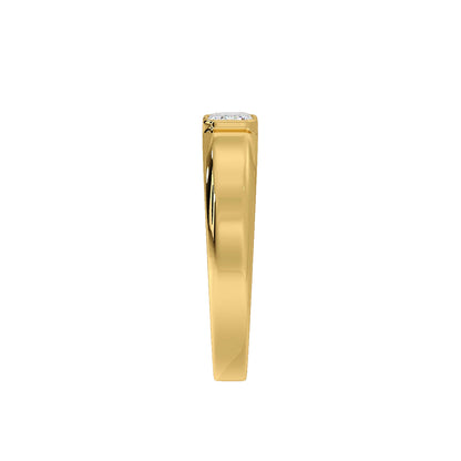 East West Emerald Ring