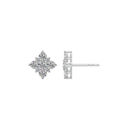 Snowflake Cluster Earrings
