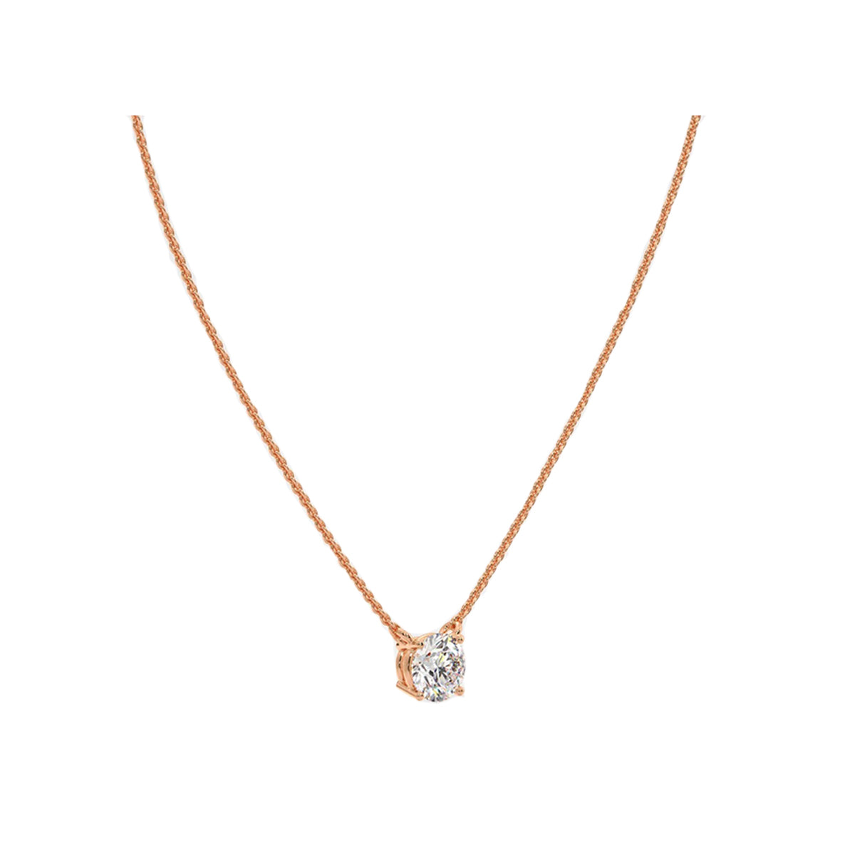 1 ct solitaire necklace