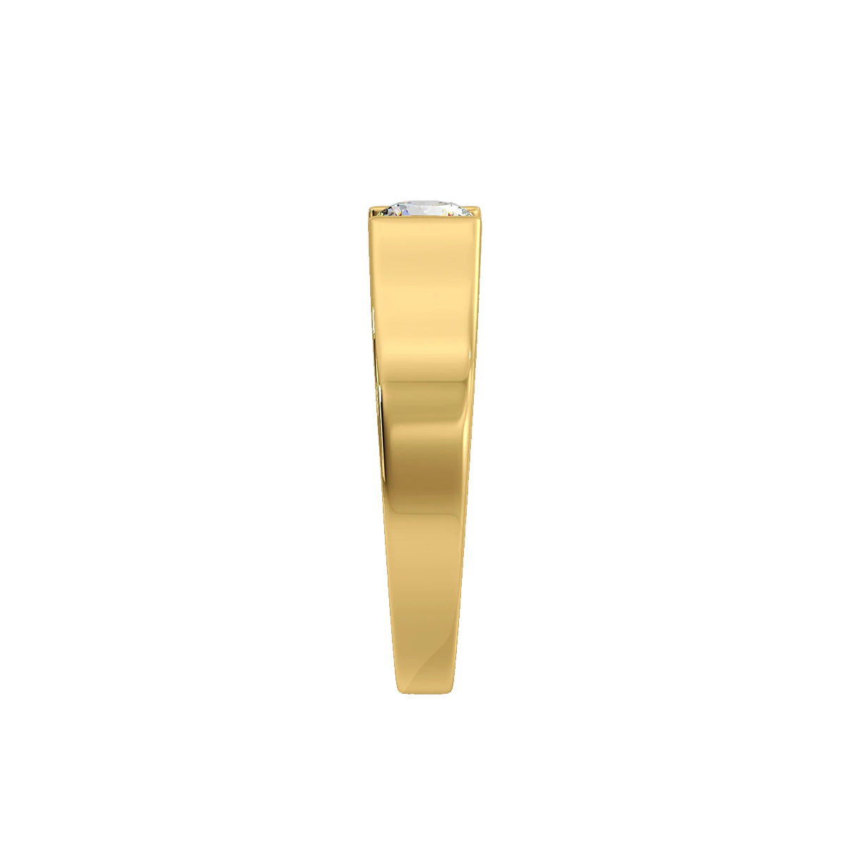bar set solitaire ring
