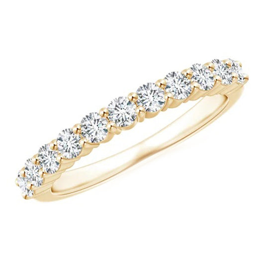 Yellow Gold Diamond Stacking Ring