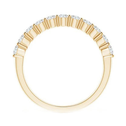Yellow Gold Diamond Stacking Ring