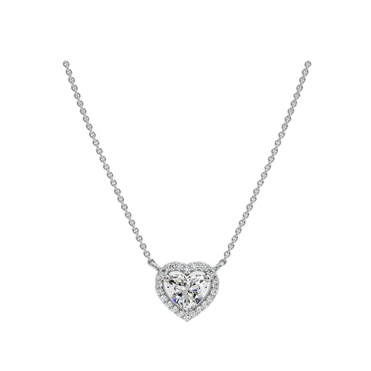 Solitaire Heart Necklace
