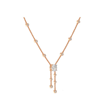 Solitaire Drop Necklace