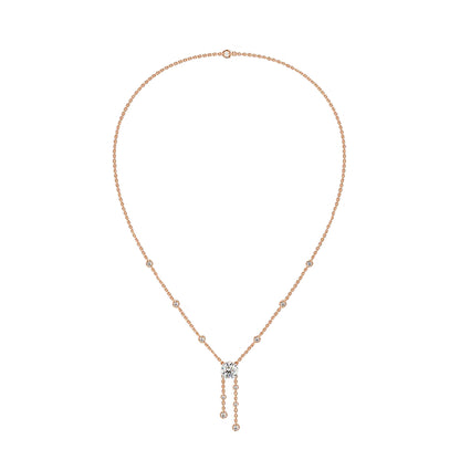 Solitaire Drop Necklace