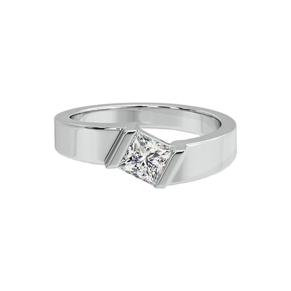 Angular Princess Cut Ring