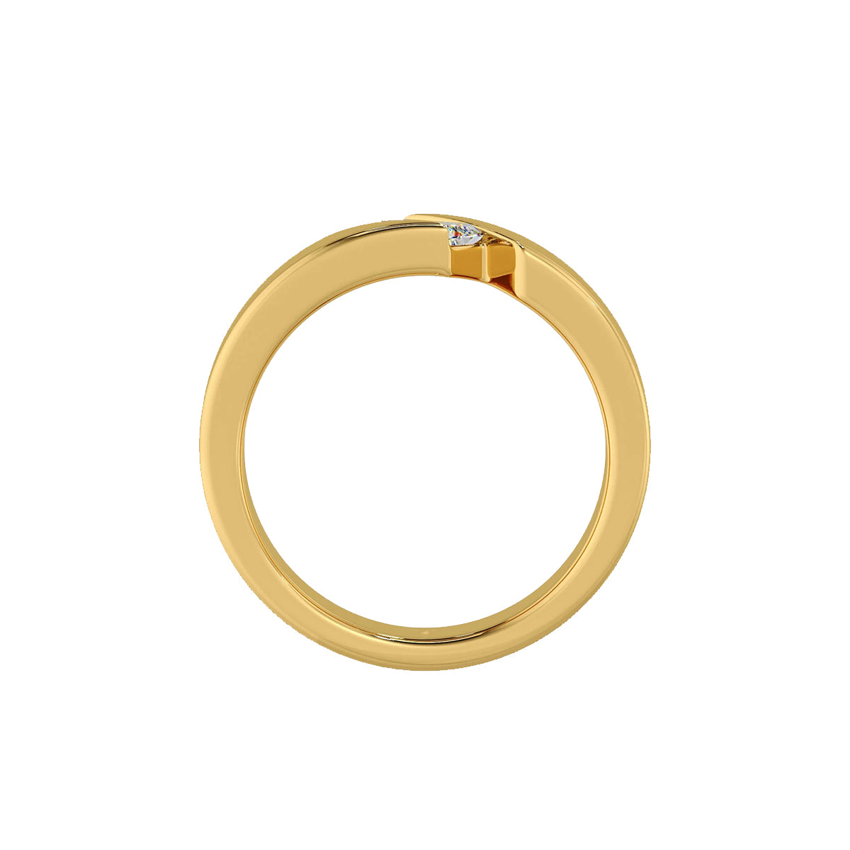 angular emerald ring