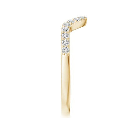 Gold Wave Diamond Band