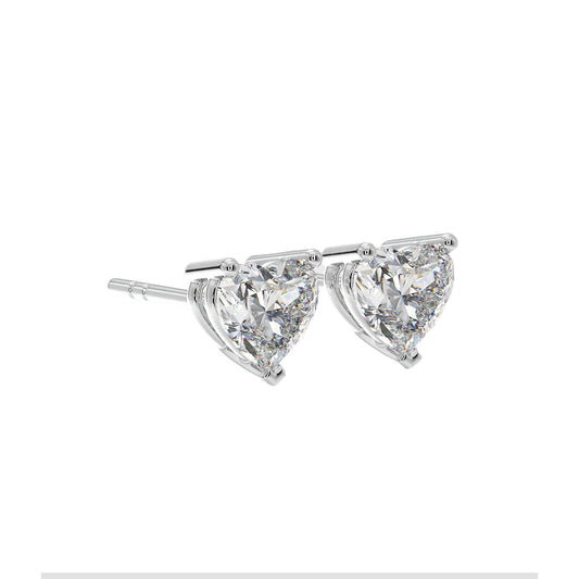 1.50 ct Classic Heart Studs