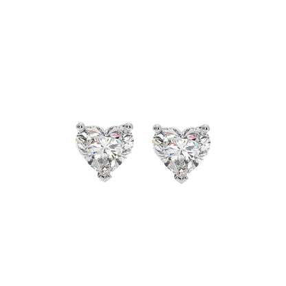 1.50 ct Classic Heart Studs