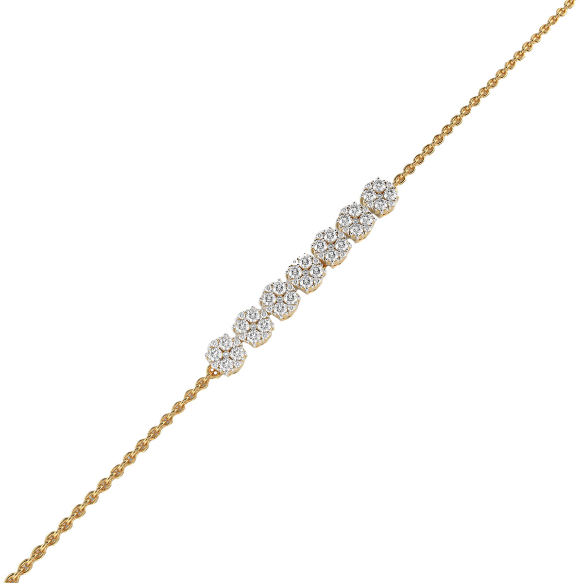 quad squad diamond bracelet