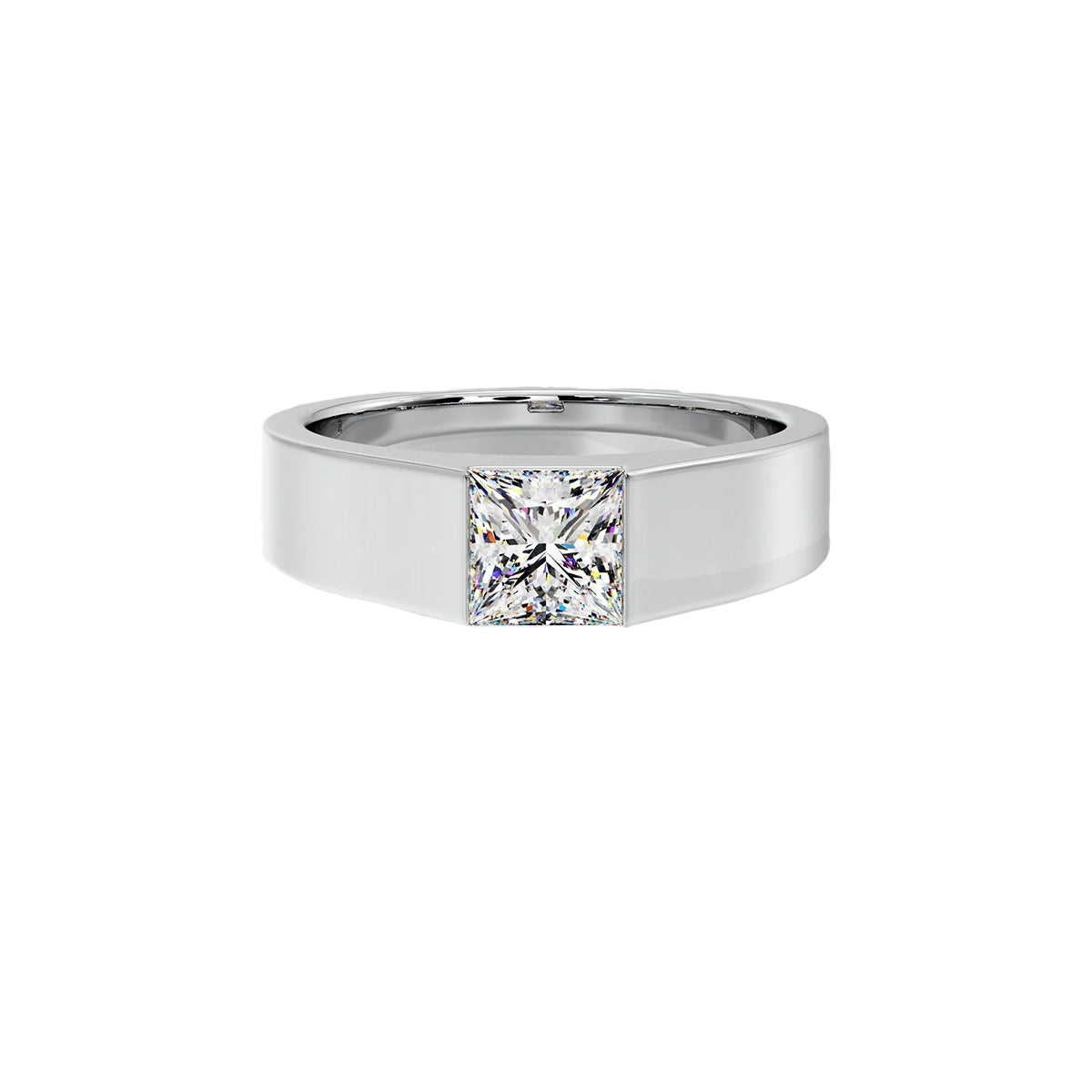 1.5 ct princess bar ring