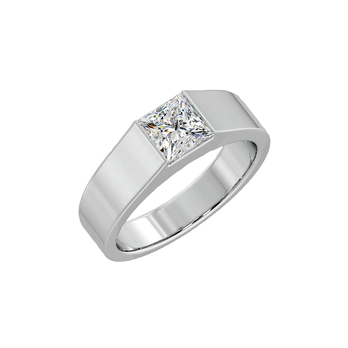 1.5 ct princess bar ring