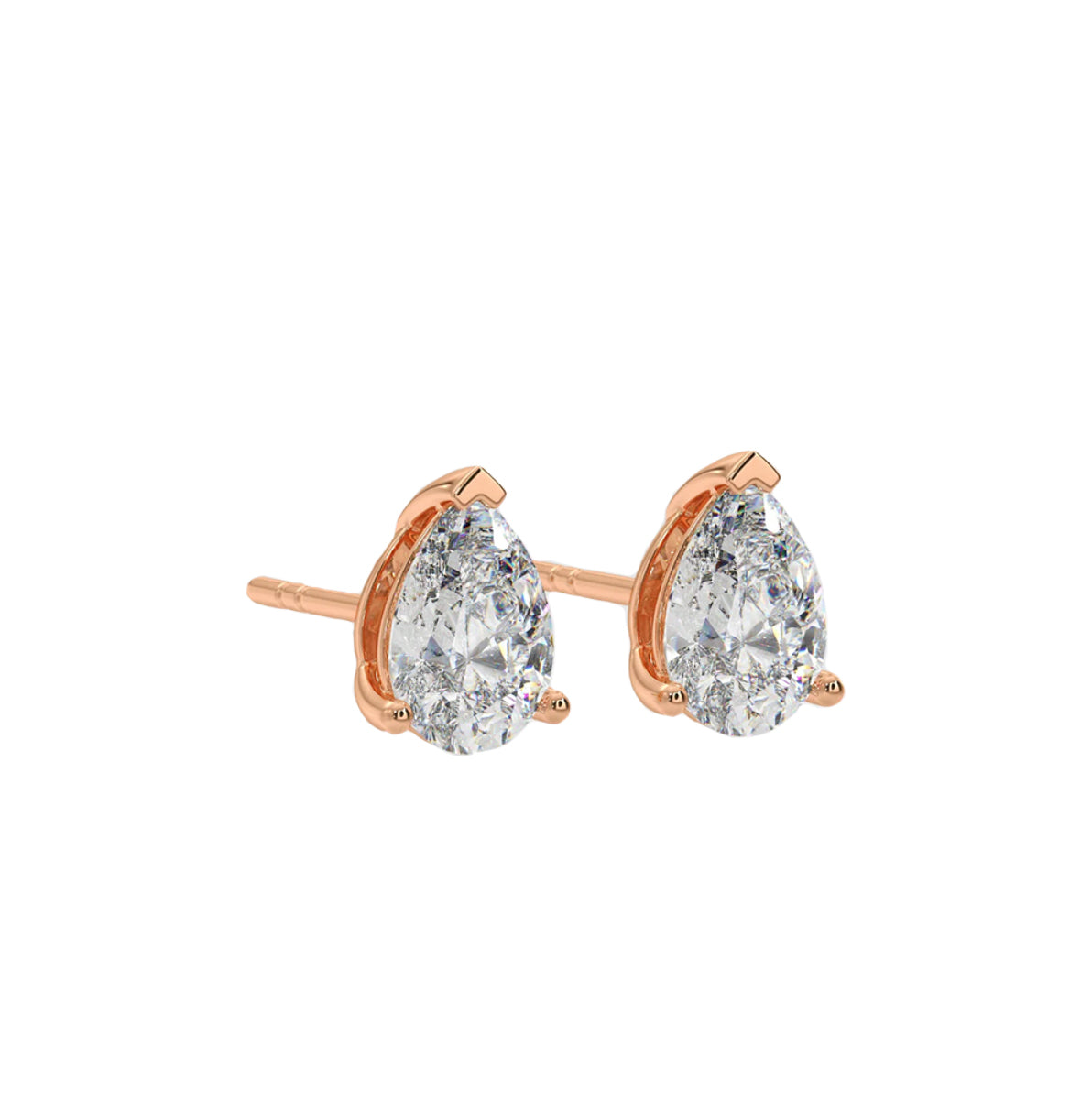 0.50 ct pear studs