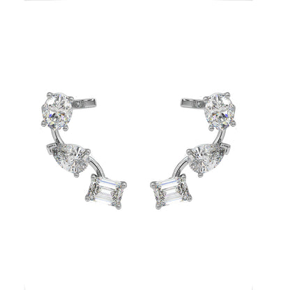 3 Stone Ear Cuffs