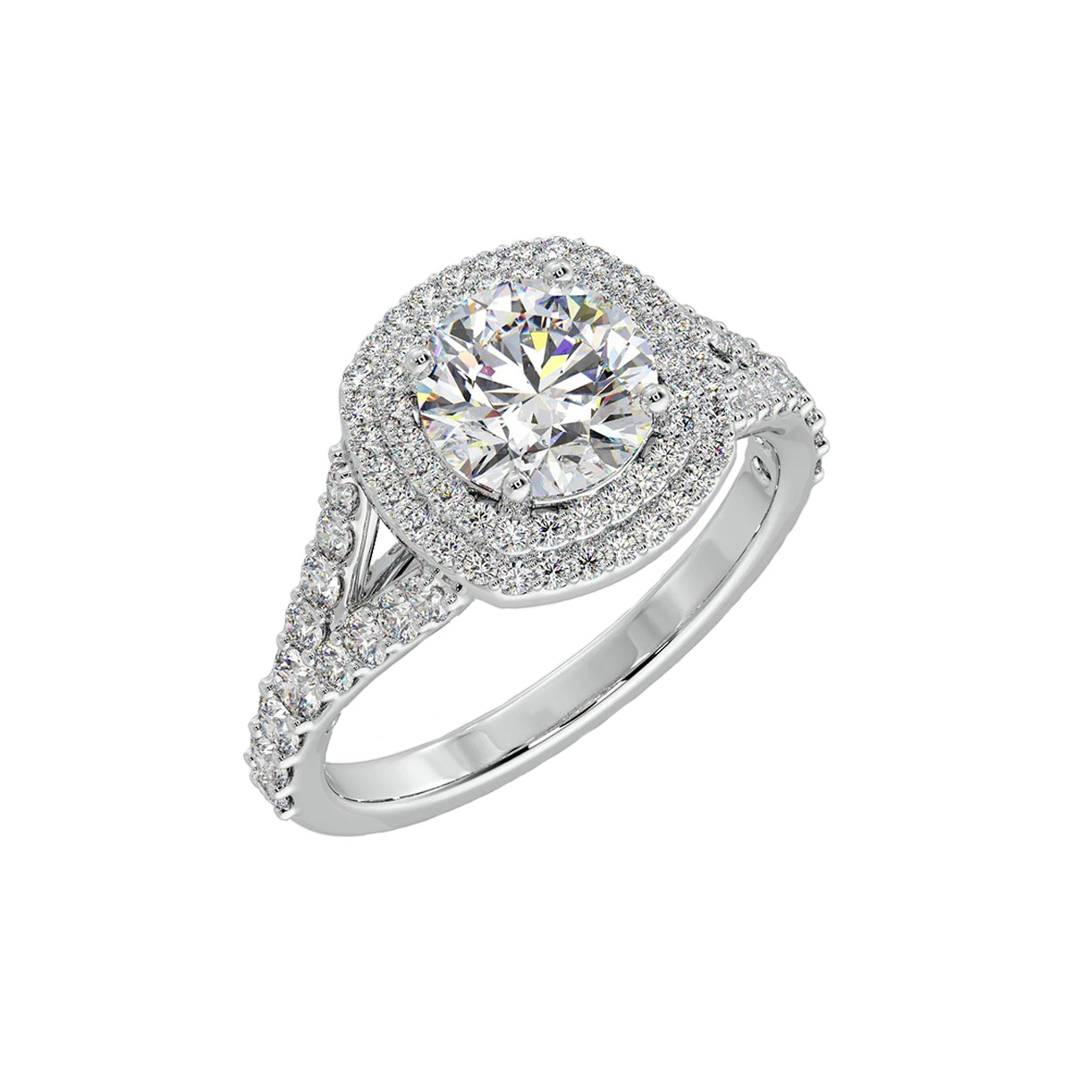 1 ct surround solitaire ring