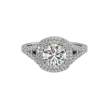 1 Ct Surround Solitaire Ring